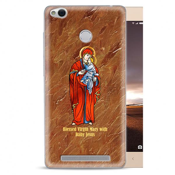圣母抱小耶稣 圣像手机壳（玻璃镜面）