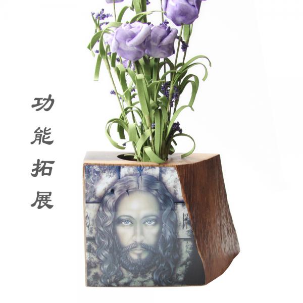 耶稣像——泰国柚木水晶茶茶匙套装