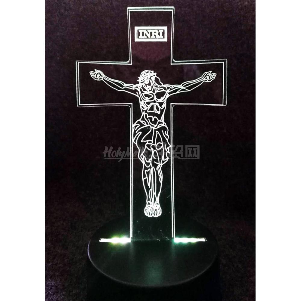 耶稣十字架 炫彩桌灯
