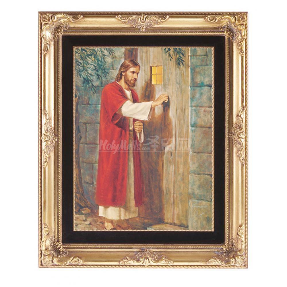 耶稣敲门 手绘油画 不带画框
