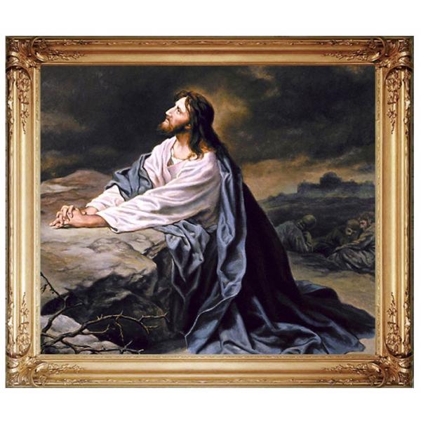 耶稣山园祈祷 手绘油画 不带画框