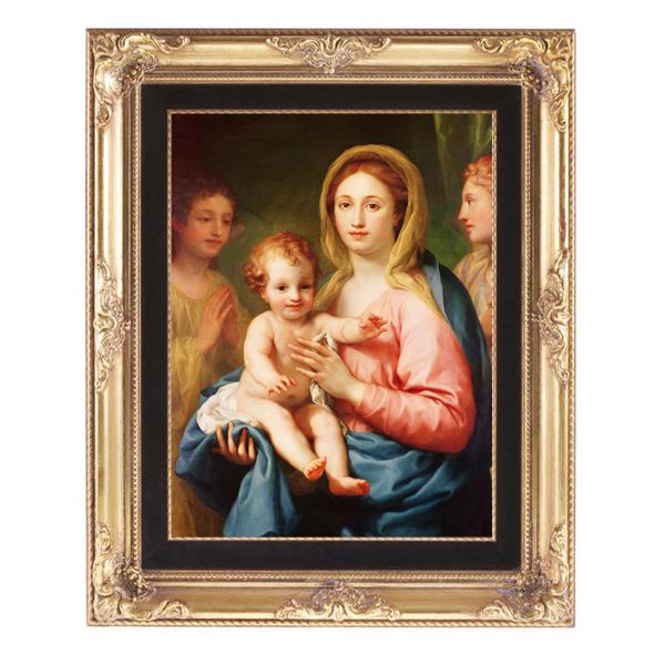 圣母抱小耶稣 手绘油画 不带画框