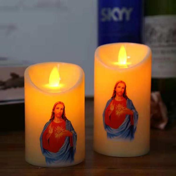 耶稣圣心 电子蜡烛（一对）