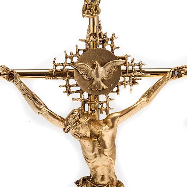 意大利浮雕十字架 圣神降临金色挂件25CM