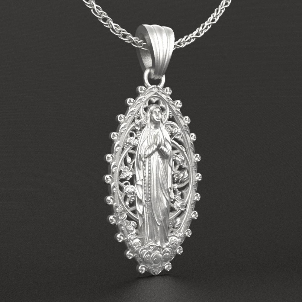 镂空露德圣母（不含链）