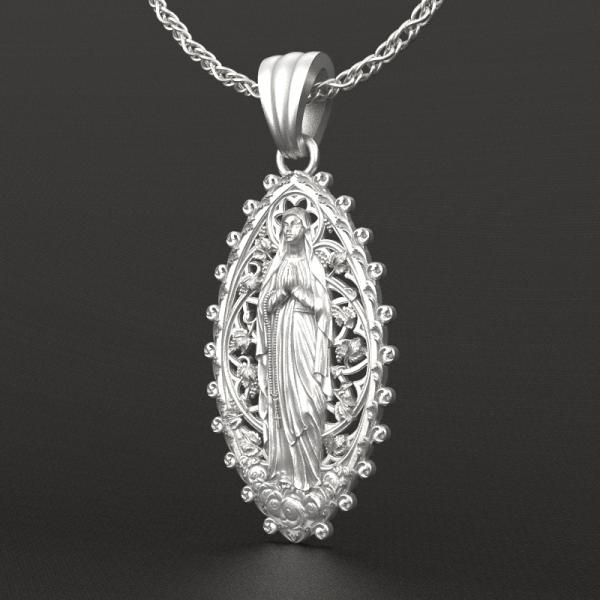 镂空露德圣母（不含链）