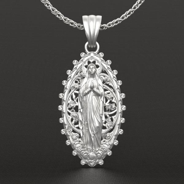 镂空露德圣母（不含链）