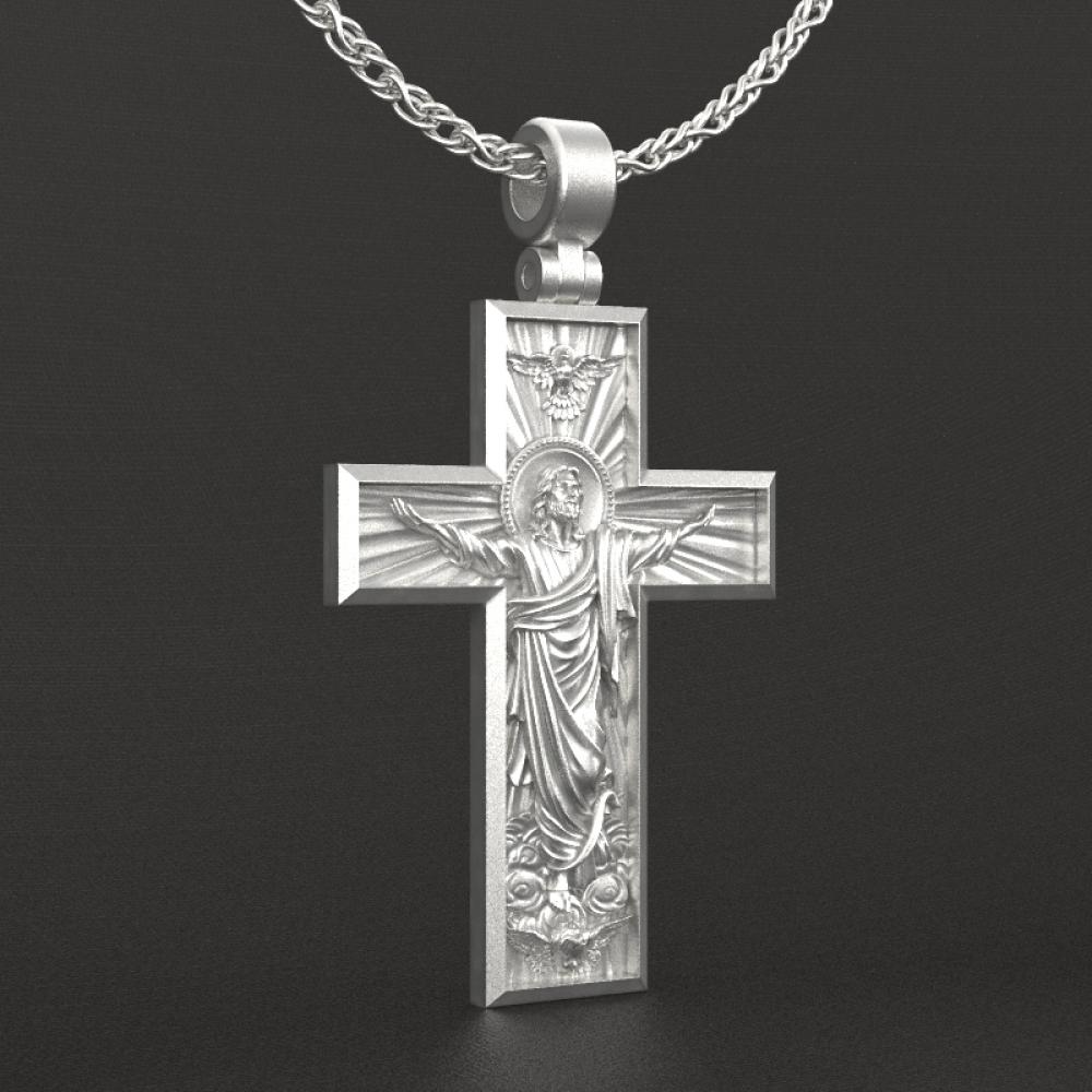 耶稣复活十字架3cm925（不含链）