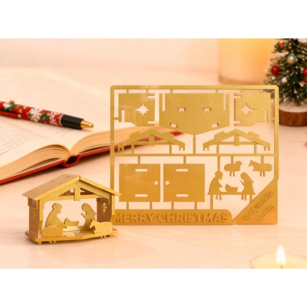 圣诞小马槽拼板