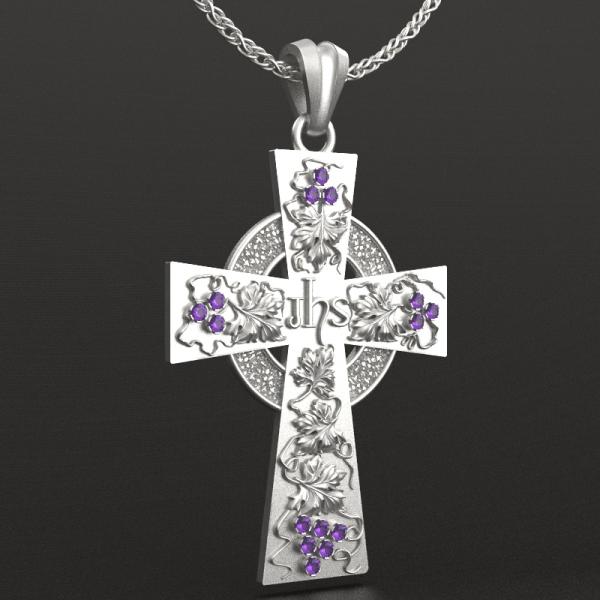 镶石葡萄十字架