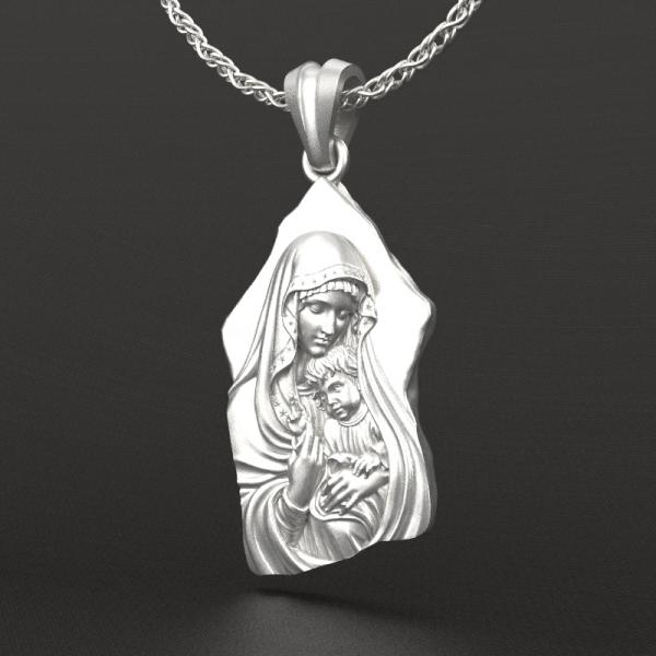 随型圣母子圣牌（不含链）